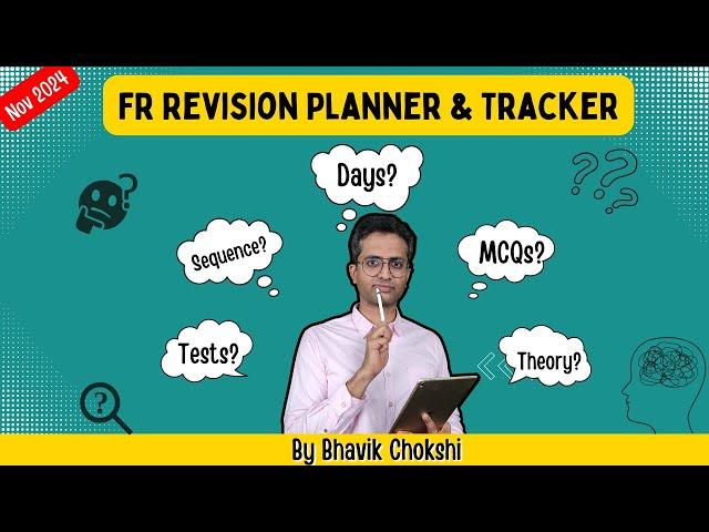 FR Revision Planner & Tracker for Nov 24 I Last 4 Months Strategy