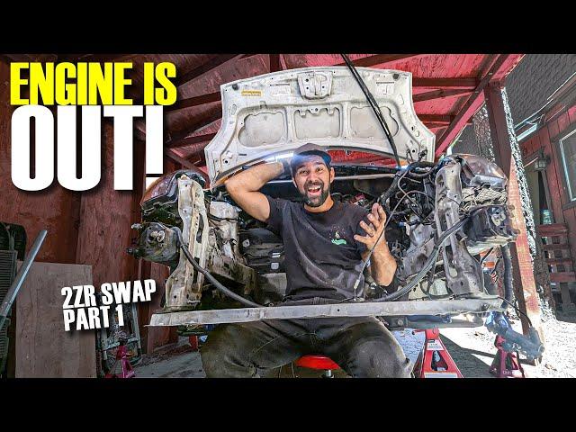 DIY Engine Swap for More Power! | Yaris 2ZR