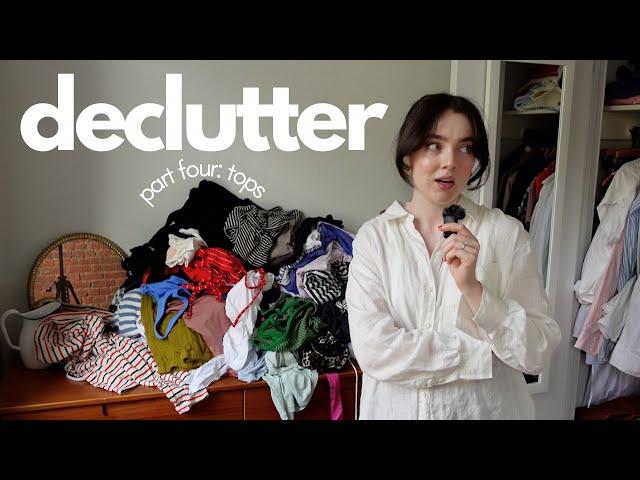 my best closet declutter! closet cleanout part four: tops