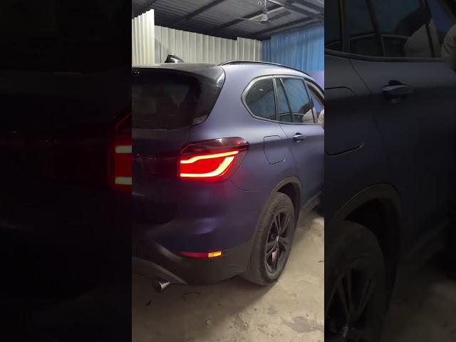 Wraping work Bmw x1 car wrap modification