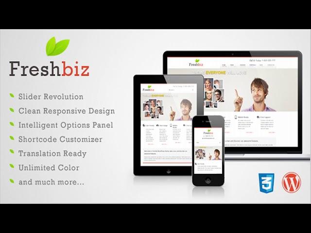 Freshbiz - Responsive Business WP Theme | Themeforest Website Templates and Themes