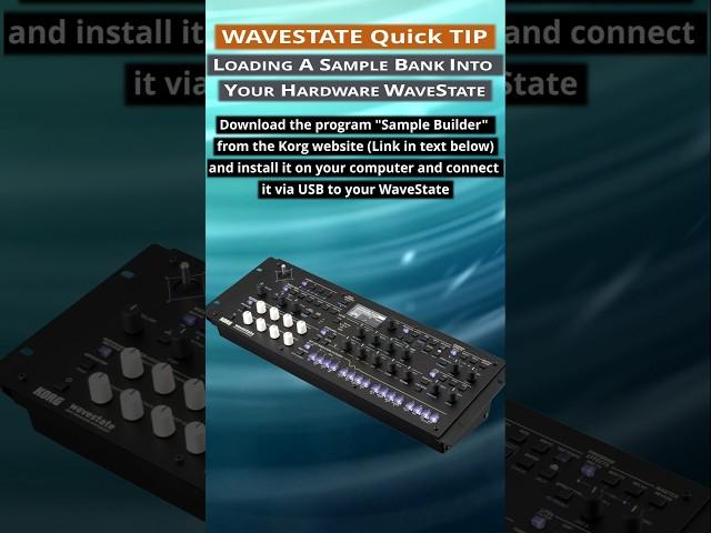 Loading a custom sample bank into the hardware Wavestate Synthesizer #shorts #wavestate #korgsynth