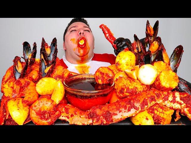 Eating $500 Worth Of Spicy Seafood Boil • MUKBANG