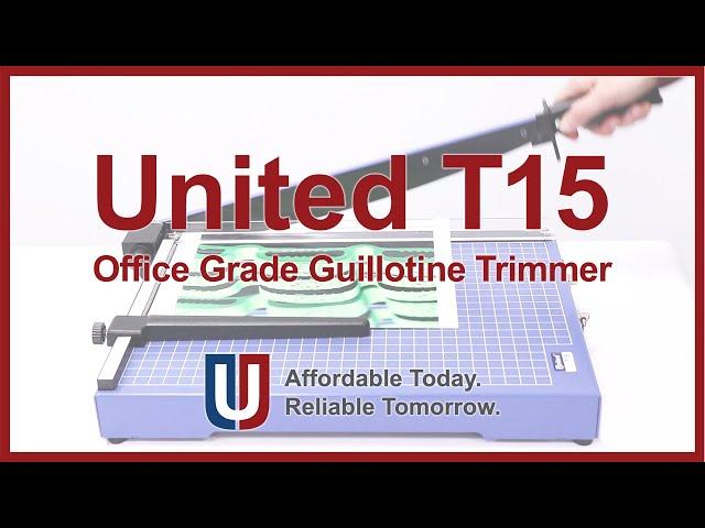 United T15 - 15" Guillotine Paper Trimmer