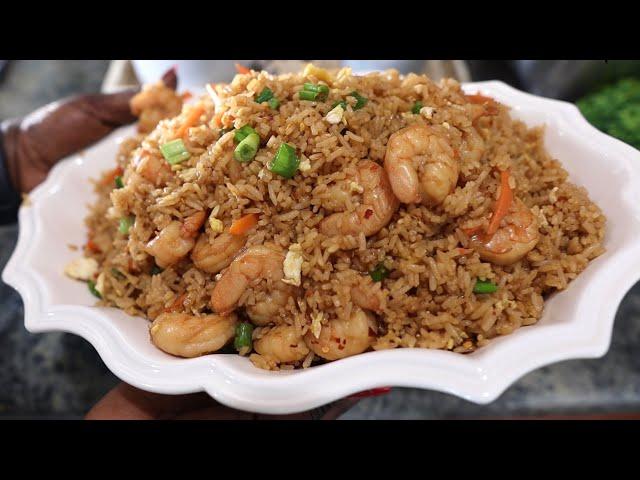 Chinese SHRIMP FRIED RICE recipe under 30 minutes! You will never do take out again! Mansa Queen