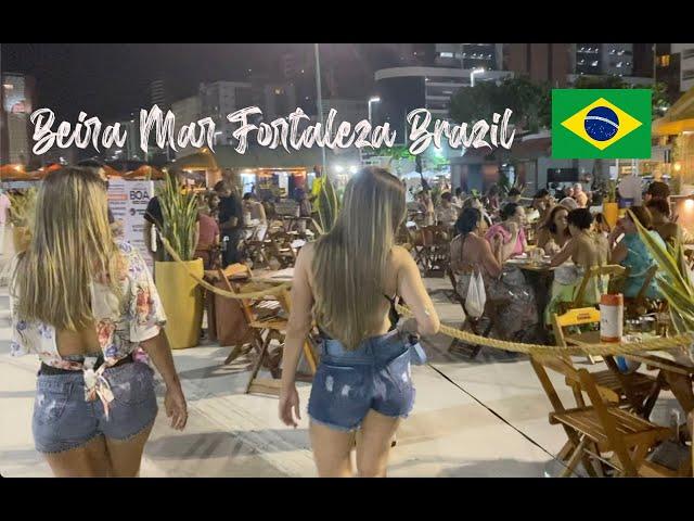 Fortaleza Brazil 4K Night Walk Beira Mar || My First thoughts on Fortaleza Brazil