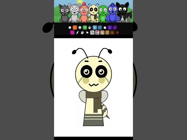 Creating New Character Incredibox Sprunki X Zee the Bee Abgerny