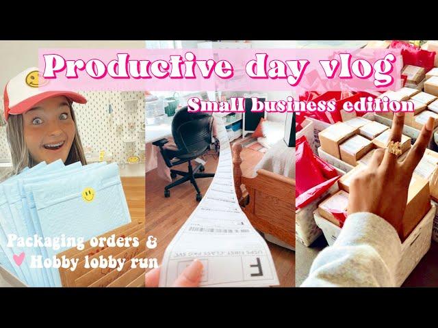 Productive day vlog small business edition :)