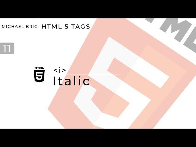 HTML Tags - Italic