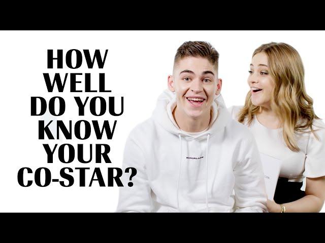 Josephine Langford and Hero Fiennes-Tiffin Play 'How Well Do You Know Your Co-Star?' | Marie Claire