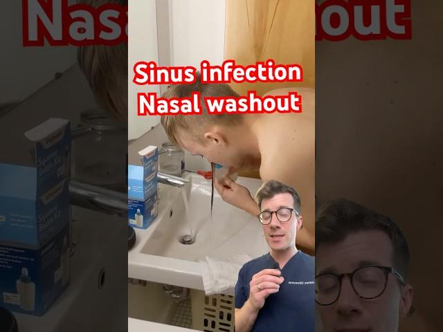 Doctor explains SINUS WASHOUT #shorts