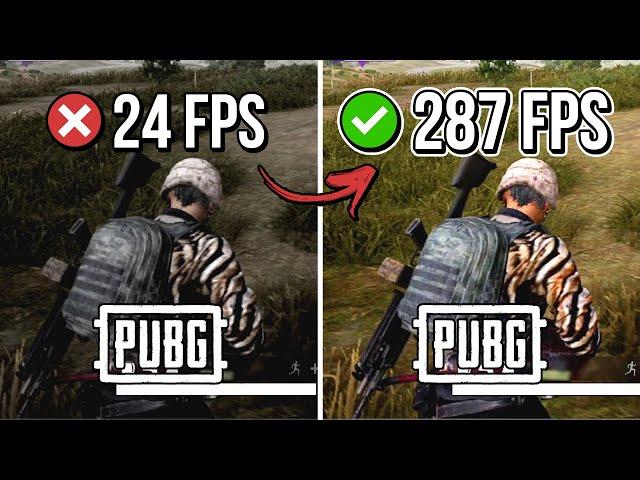  PUBG: HOW TO BOOST FPS AND FIX FPS DROPS / STUTTER  | Low-End PC ️