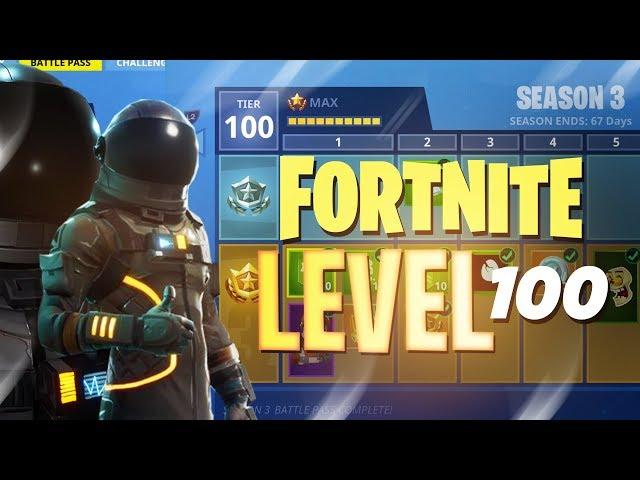 ALL Season 3 Battle Pass Rewards (LEVEL 100!!) - Fortnite: Battle Royale