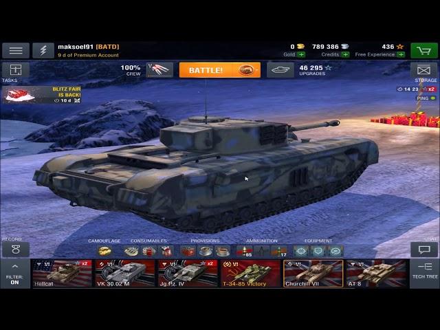 WoT Blitz Churchill Ace Tanker