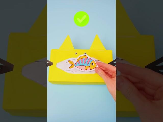  WHAT DO CATS EAT? Fun DIY GAME for KIDS to Learn & Play ️ #shorts #kidsvideo