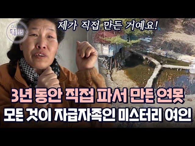 직접 키운 것들로 자급자족하는 미스터리 여인의 깊은 산속 연못집 생활기｜다시보는 특종세상 366회