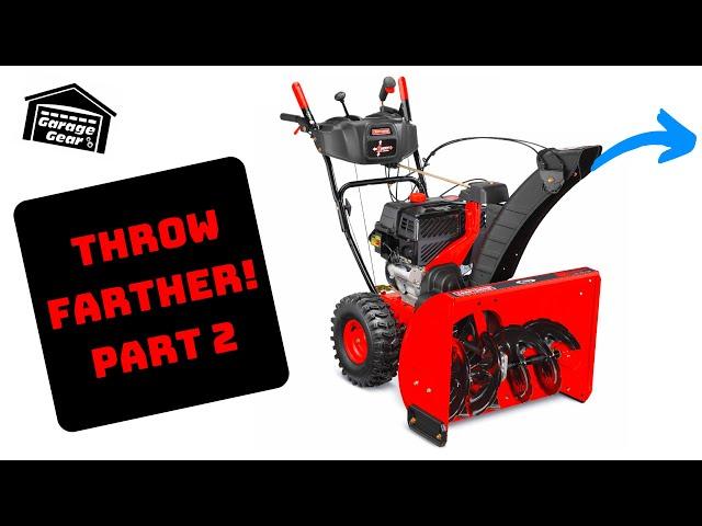 Make Your Snowblower Throw Farther and Never Clog Part 2. Impeller Kit On MTD Craftsman Snowblower.