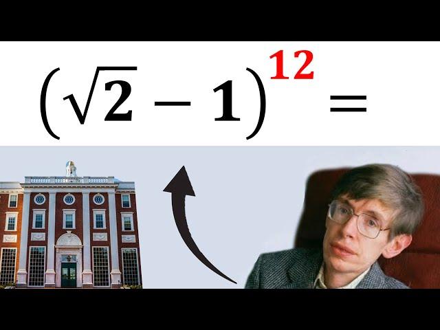 A tricky problem from Harvard University Interview