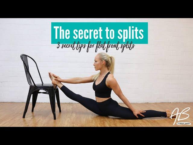 The secret to flat front splits | How To Get Your Splits Faster | The best tips for flat splits