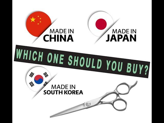 Scissors made in Japan vs South Korea vs China