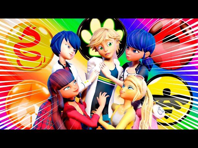 [Miraculous Ladybug] Adrien's harem (group TRANSFORMATION)