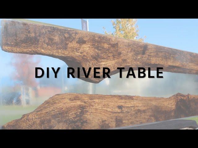 Transparenten River Table mit Epoxidharz gießen | DIY | Gießharz glasklar | HP-Textiles