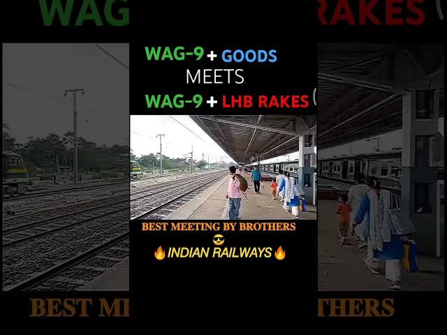 WAG-9 GOODS MEET WAG-9 WITH LHB RAKES | ALP STATUS | INDIAN RAILWAYS |