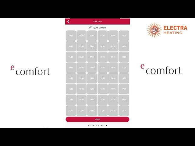 eComfort App Radiator Programming