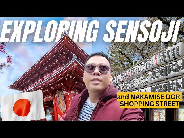 Exploring Sensoji Temple & Nakamise Dori Street in Asakusa| Tokyo Travel Vlog 2024