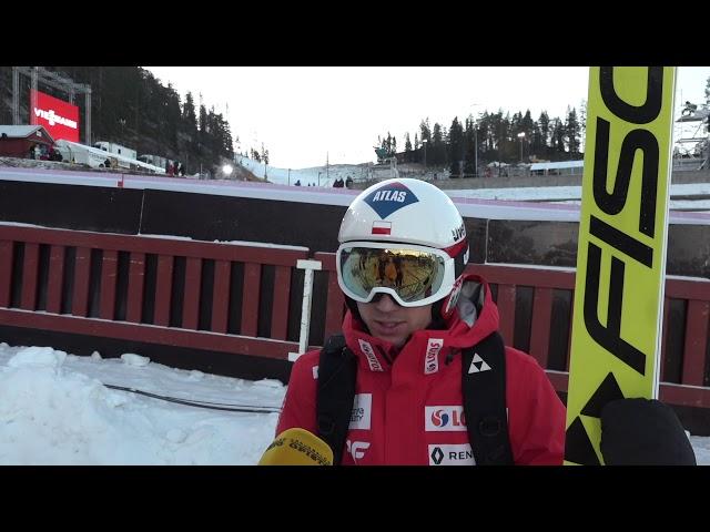 Kamil Stoch is waiting for cheers from Ruka Nordic