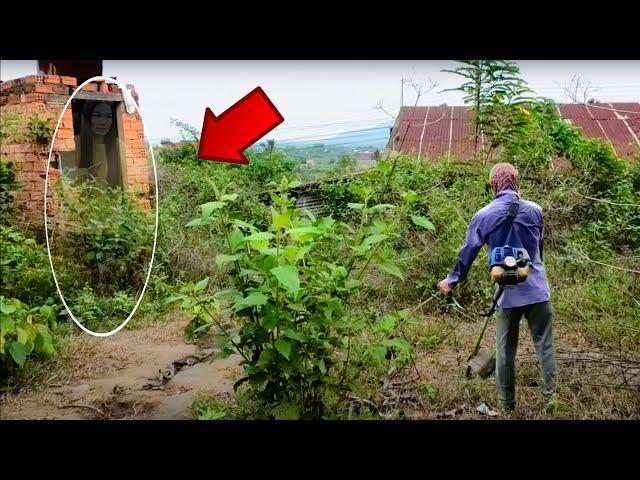 Cutting the Overgrown Grass of an Abandoned House - A Creepy Discovery Hidden in the Weeds|Clean Up