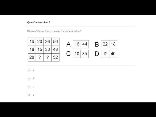 Numerical Reasoning Test - Fire Service Exam QFES Series (Pearson VUE)