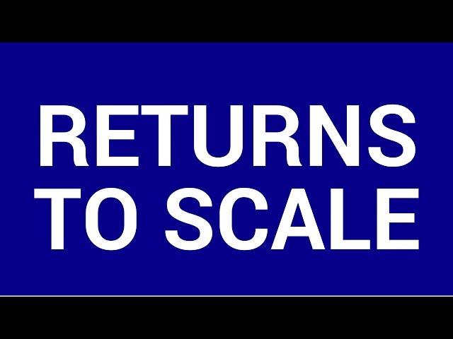 Returns to scale
