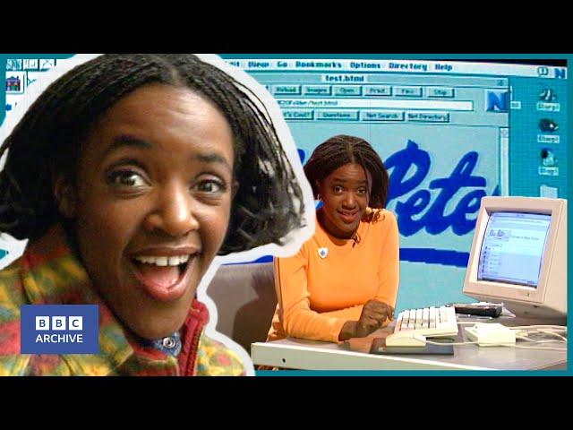 1995 : BLUE PETER discovers the INTERNET | Retro Tech | BBC Archive