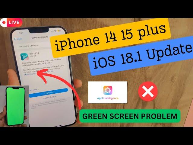 iOS 18.1 update on iphone 14 15 16 plus | Apple intelligence features  | What’s new?