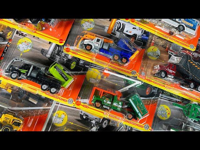 Mega Unboxing: Opening 13 Matchbox Working Rigs! GMC Topkick, Septic Truck, Crop Sprayer, & More!