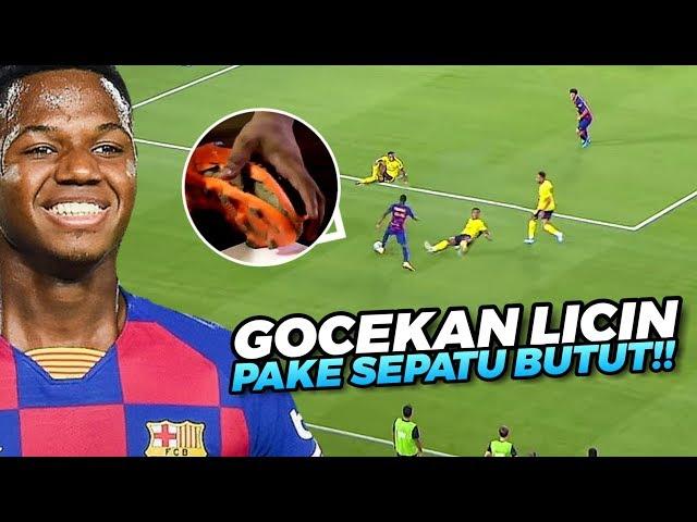 THE NEXT RONALDIHO  Lihat Aksi Edan Ansu Fati Pemain Muda Barcelona Si Pemilik Sepatu Butut