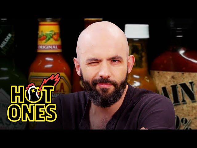 Binging with Babish Gets a Tattoo While Eating Spicy Wings | Hot Ones