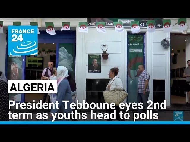 Algerian youths vote in presidential election as incumbent eyes easy win • FRANCE 24 English