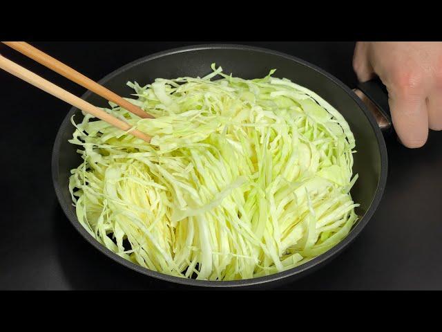 This recipe with cabbage and egg is so delicious! Cabbage is tastier than meat!
