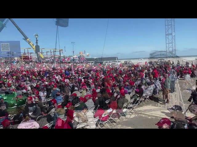 Crowd size at Donald Trump rally in Wildwood N.J.