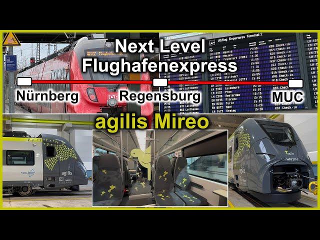 Der neue Flughafenexpress, RE22 Nürnberg-München Flughafen | agilis Mireo Superzug