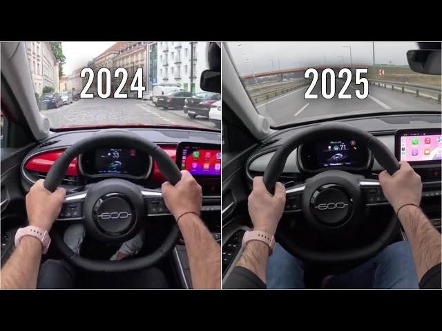 2024 Fiat 600 RED vs 2025 Fiat 600 La Prima | POV Test Drive