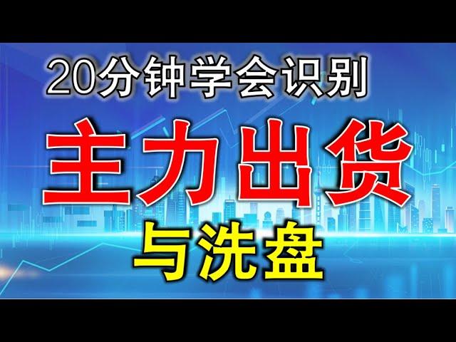 【出货与洗盘】20分钟学会识别主力出货与洗盘 | 股市新手必学 |案例分享