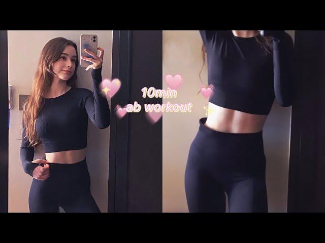 10min ab workout | no equipment | at home | slim waist & flat stomach