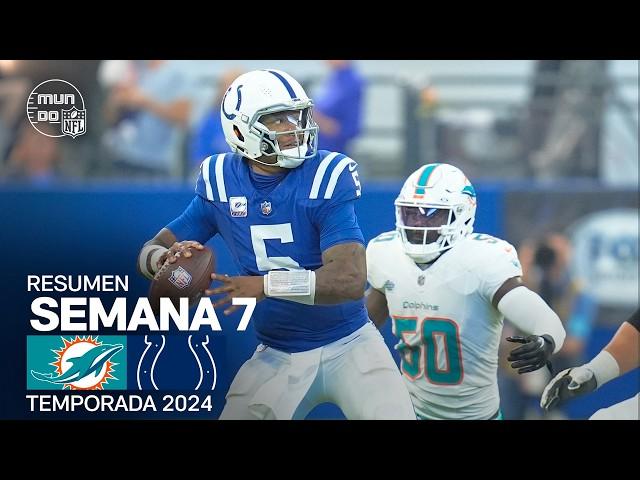 Miami Dolphins vs. Indianapolis Colts | Resumen en español | NFL Semana 7 - Highlights 2024