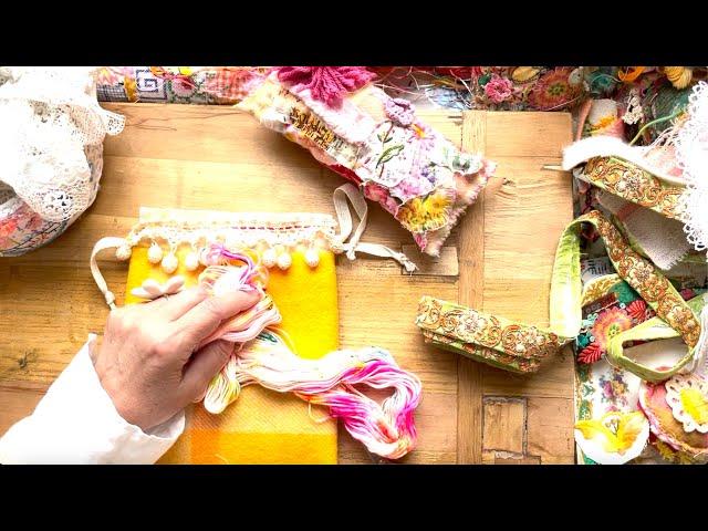 #slowstitching | Let's embellish a Gift Bag