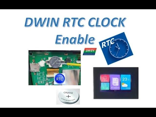 #28 DWIN Touch Display -How to enable RTC - part1- Hex code method