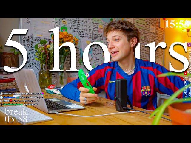 LIVE | 5-HOURS study with me ️ rain sounds & pomodoro timer 60 & 10
