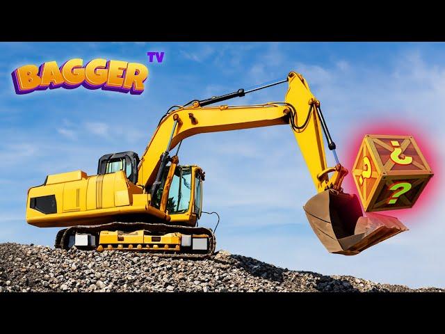  Vom Steinbruch zum Straßenbau: Bagger, Muldenkipper, Lader & Baustellen lernen | Bagger für Kinder